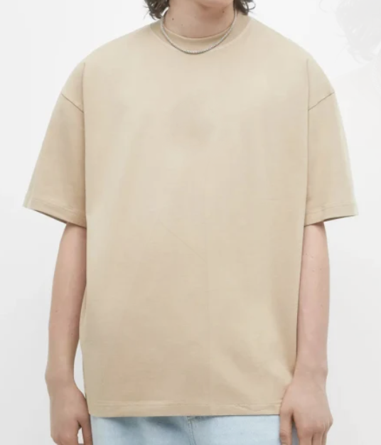 T-SHIRT PREMIUM BEIGE OVERSIZE