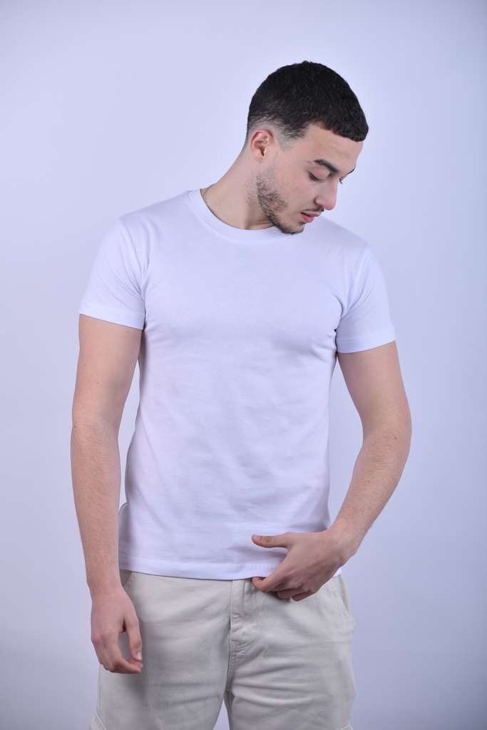 T-SHIRT BASIQUE BLANC