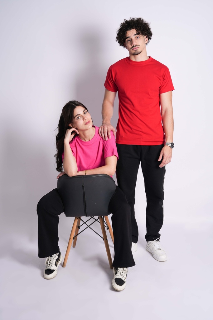 T-SHIRT BASIQUE ROSE FUSHIA