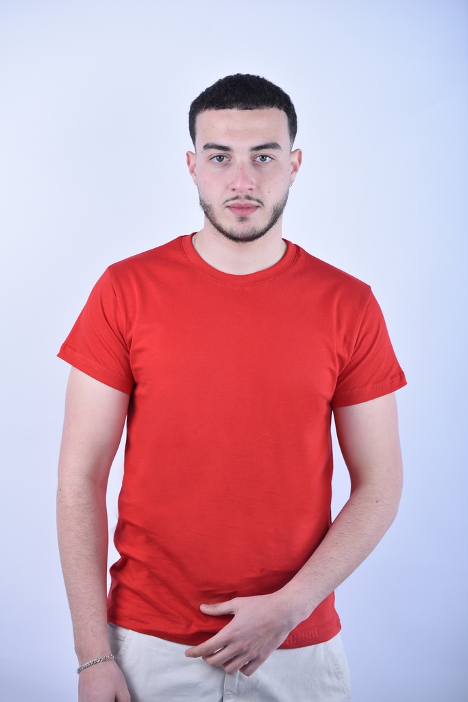 T-SHIRT BASIQUE ROUGE