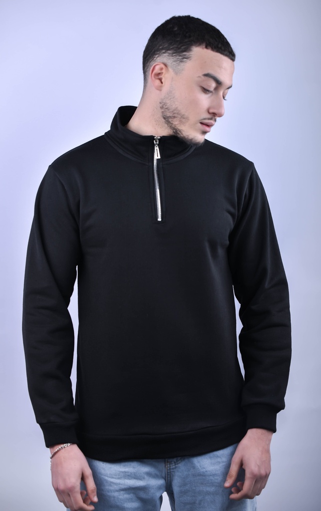 PULL HALF ZIP NOIR