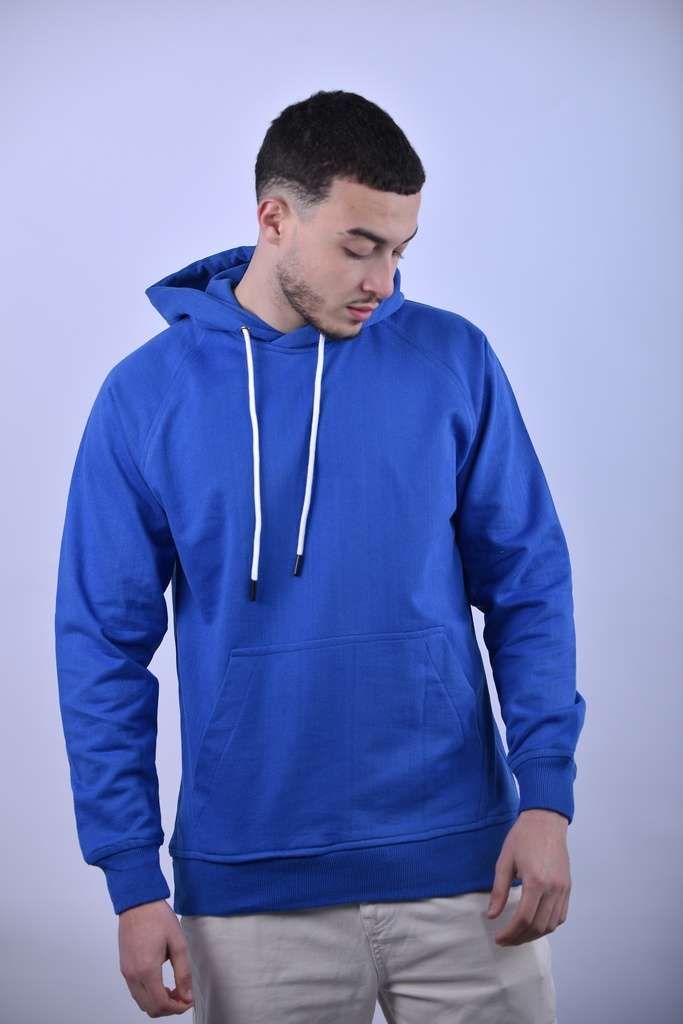 SWEATSHIRT BASIQUE BLEU ROI