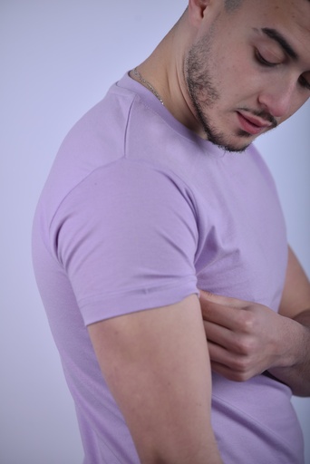 T-SHIRT BASIQUE LILAS