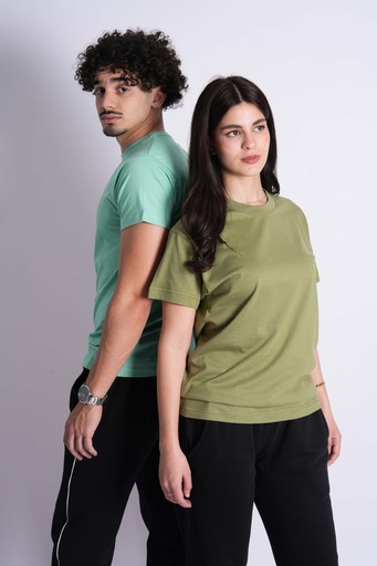 T-SHIRT BASIQUE VERT D'EAU