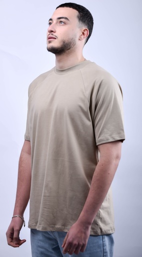 [TSO0003] T-SHIRT BASIQUE BEIGE OVERSIZE