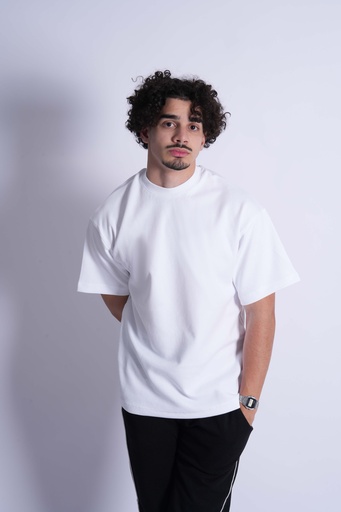 T-SHIRT PREMIUM BLANC OVERSIZE BOXY